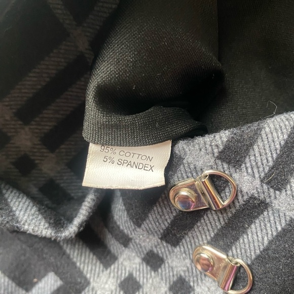 Plaid Goth Skater Structured Thick Mini Skirt Skort Corset - Picture 5 of 8